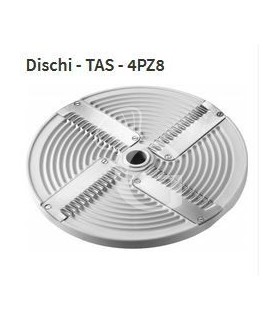Disco 4 cuchillas onduladas 8 mm - cortador de mozzarella
