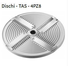 Disco 4 cuchillas onduladas 8 mm - cortador de mozzarella