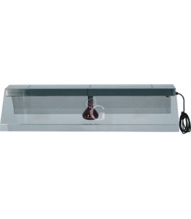 Estructura colgante de acero inoxidable con 1 lámpara infrarroja