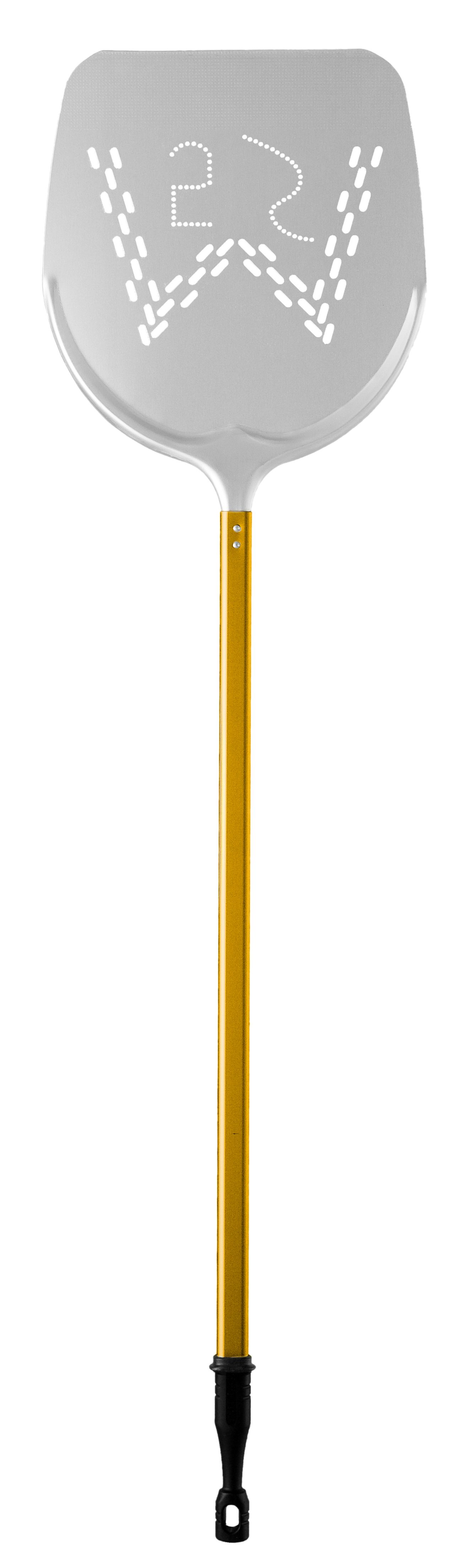 Pala para hornear pizza "Margherita 5 Sensi" de aluminio -Diámetro 400 mm - A 1700 mm