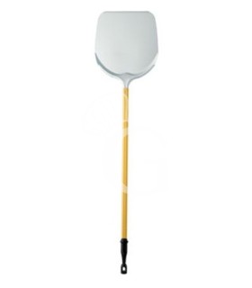 Pala para hornear pizza de aluminio Mastropizza- Diámetro 330 mm - A 1700 mm