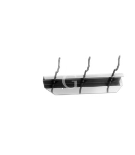 Soporte de pared de acero inoxidable con 3 ganchos L 230 MM X P 100 MM X A 50 MM