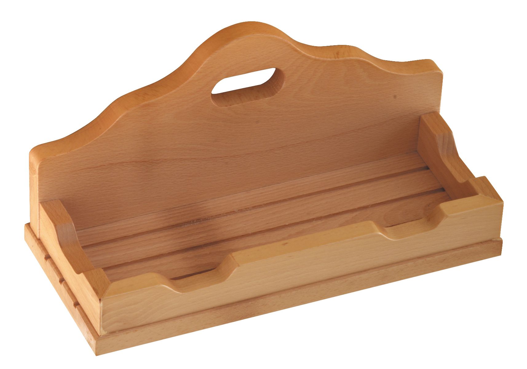Caja de apoyo de madera para palas de pizza L 400 MM X P 160 MM X A 190 MM