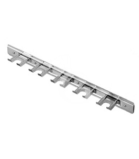 Soporte de pared de acero inoxidable con 5 posiciones L 460 MM X P 60 MM X A 50 MM