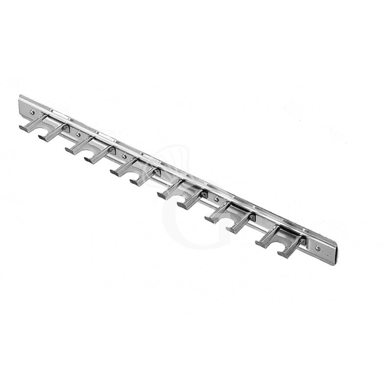 Soporte de pared de acero inoxidable con 6 posiciones L 540 MM X P 60 MM X A 50 MM