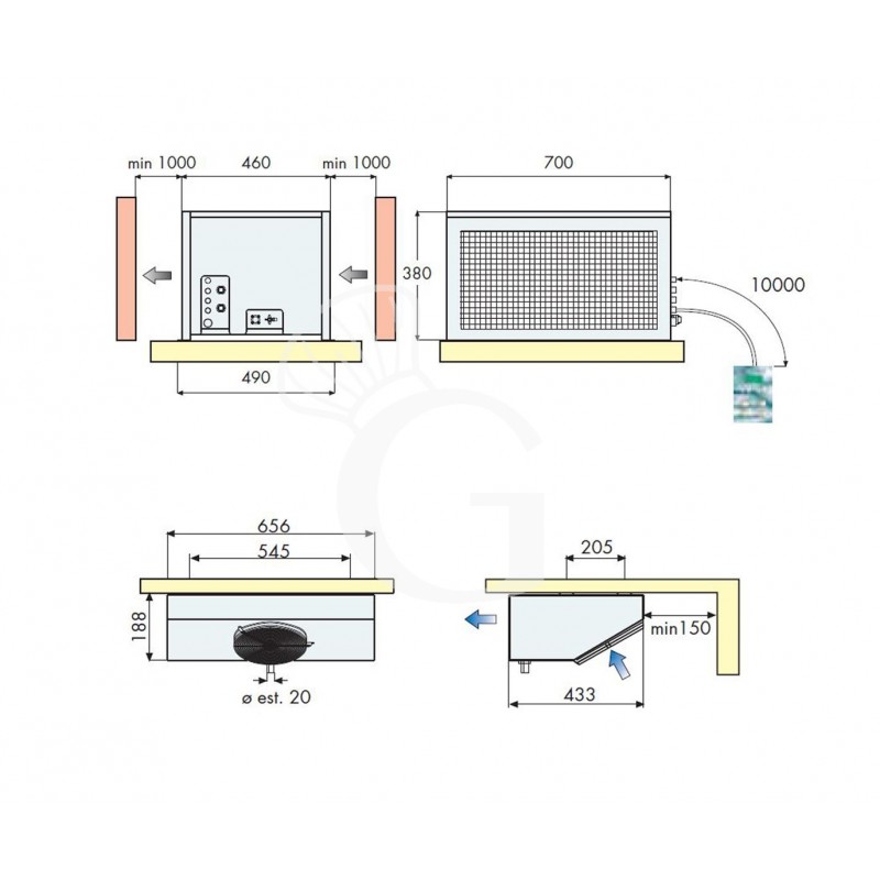 Motor remoto para cámara frigorífica negativa con una potencia de 852 W