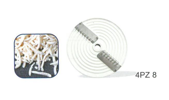 Disco corta mozzarella de 8 mm, para deshilachar