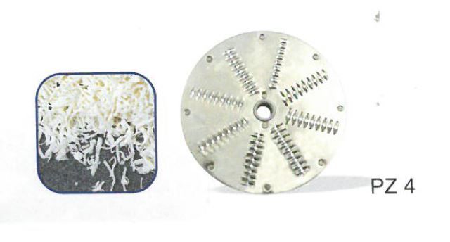 Disco corta mozzarella de 4 mm, para deshilachar