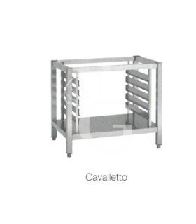 Estructura para 5 bandejas 600 x 400 mm + soporte con estante