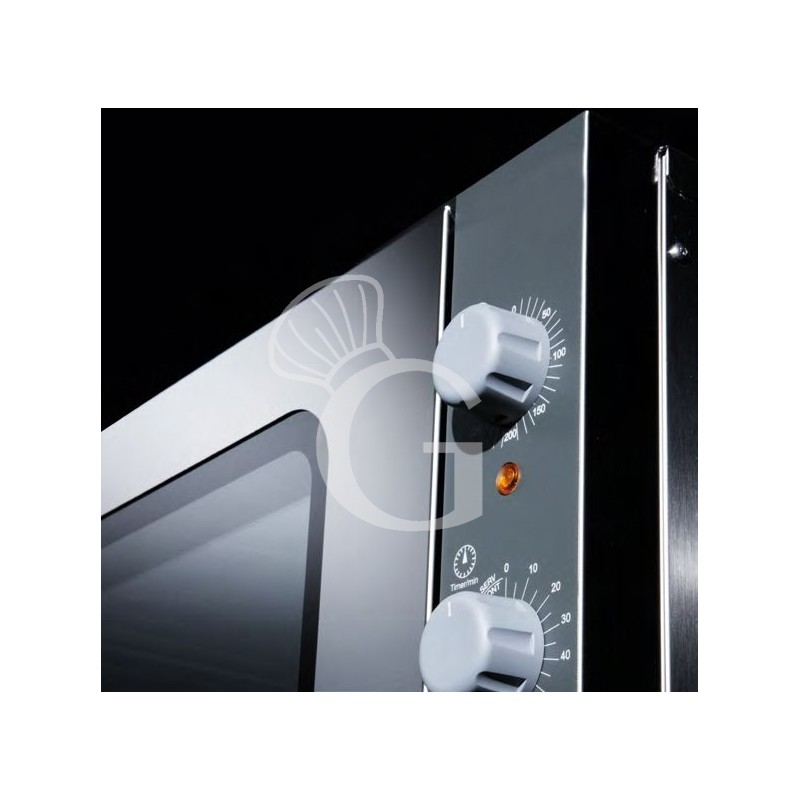 Horno eléctrico de convección para pastelería con humidificador, controles mecánicos, trifásico para 4 bandejas 600x400 mm