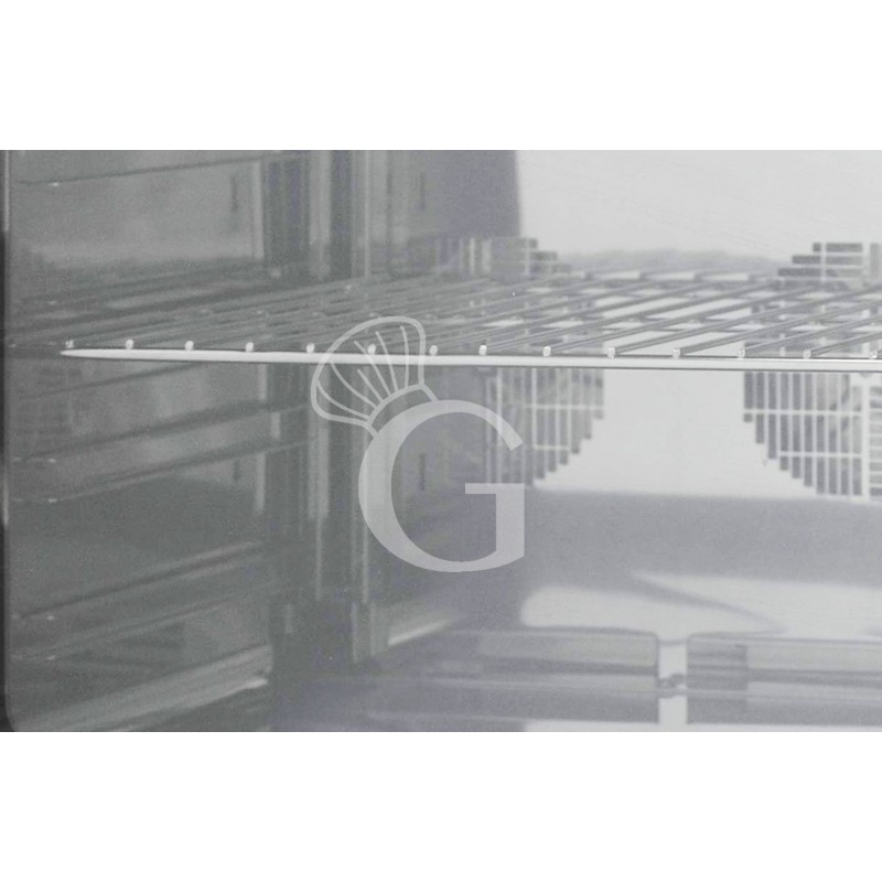 Horno eléctrico de convección para cruasanes, humidificador, apertura lateral, controles mecánicos, monofásico 4 bandejas GN2/3