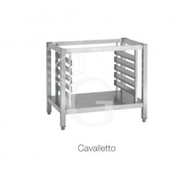 Estructura de soporte con porta bandejas para 8 bandejas de dimensiones 433x433 mm + soporte con estante