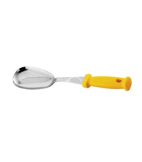 Cucharon oval de acero inoxidable 340 mm - dosis 65 gr