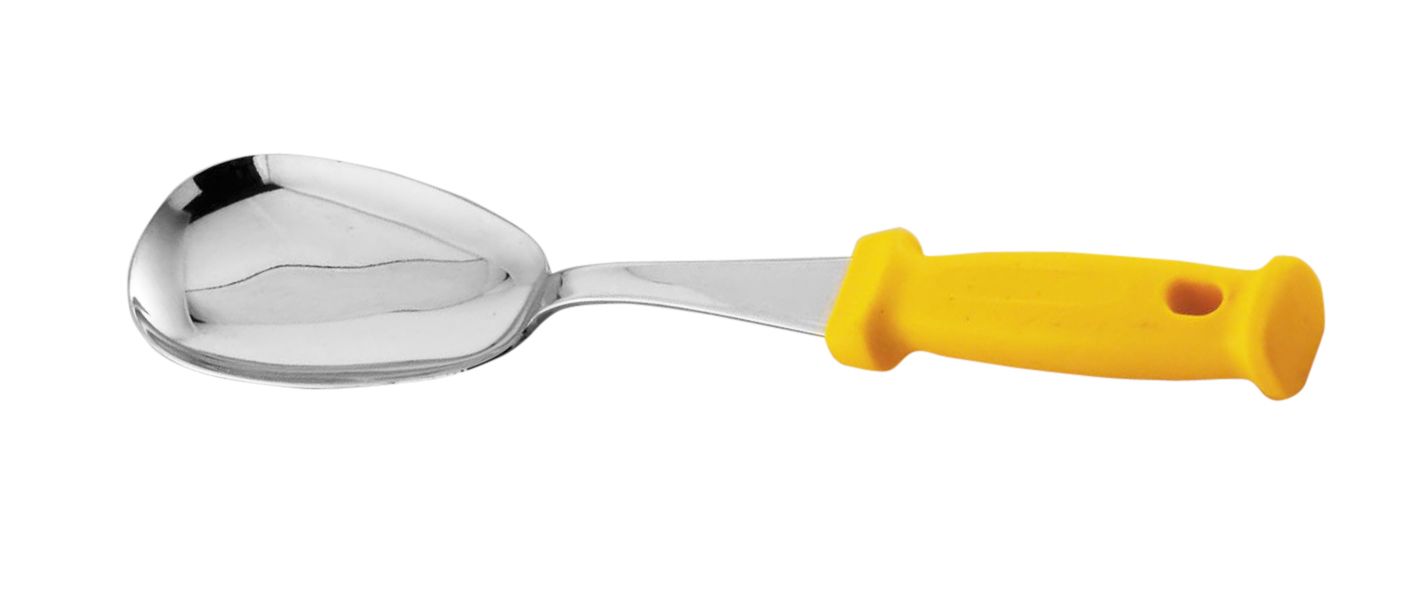 Cucharon oval de acero inoxidable 340 mm - dosis 65 gr