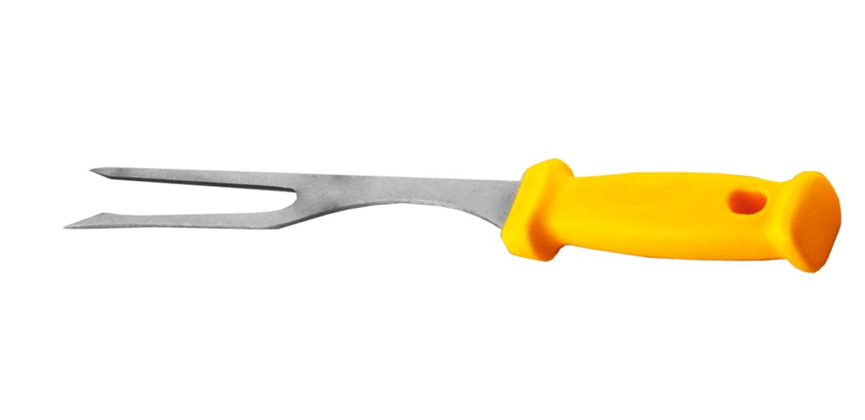 Tenedor para pizzero de acero inoxidable de 330 mm