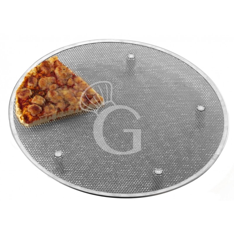 Rejilla redonda para pizza de acero inoxidable con diámetro de 500 mm