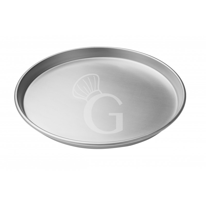 Molde redondo de aluminio para pizza, diámetro 300 mm X A 30 mm