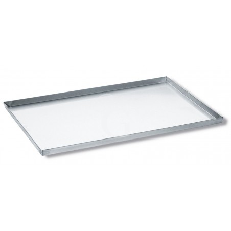 Molde rectangular de aluminio para pizza, L 600 mm X P 400 mm X A 20 mm Molde rectangular de aluminio para pizza, L 600 mm X P 400 mm X A 20 mm