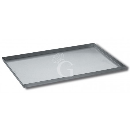 Molde rectangular de chapa aluminizada para pizza L 360 mm x P 500 mm x A 20 mm Molde rectangular de chapa aluminizada para pizza L 360 mm x P 500 mm x A 20 mm