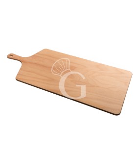 Tabla para cortar rectangular de madera, dimensiones L 330 mm X P 600 mm X A 7 mm
