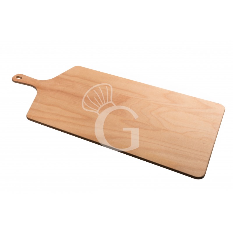 Tabla de cortar rectangular de madera, dimensiones L 400 mm X P 600 mm X A 7 mm