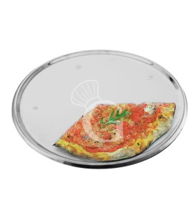 Plato de presentación para pizza de acero inoxidable, Diámetro 450 mm