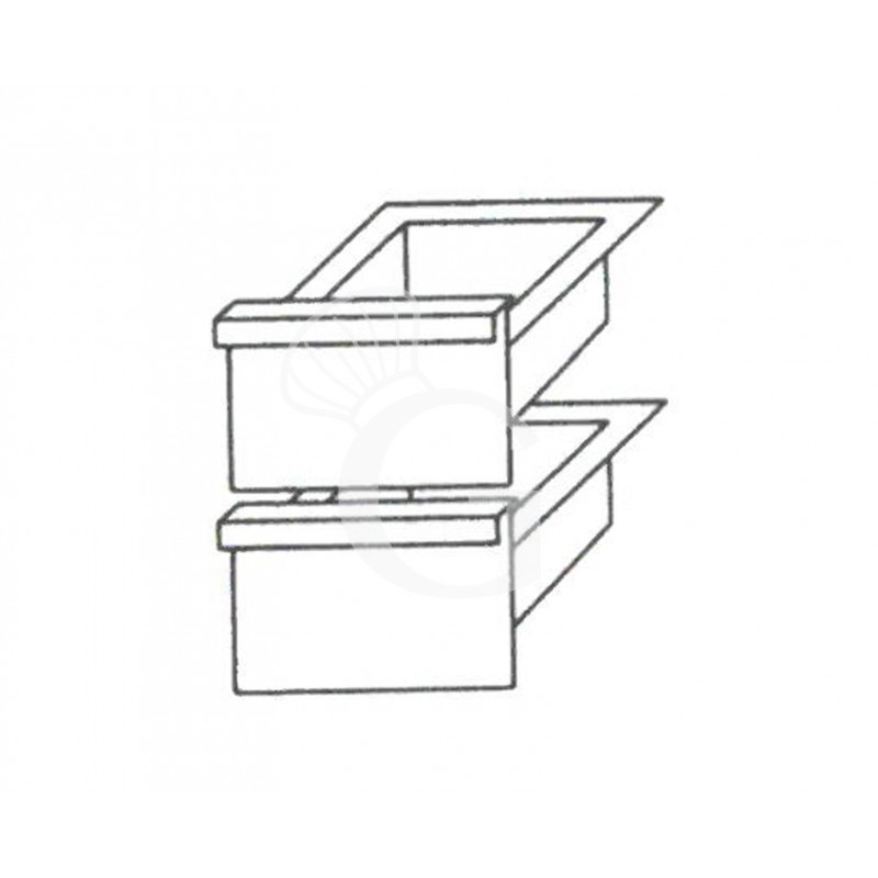 Dos cajones para mueble y armario 400 mm