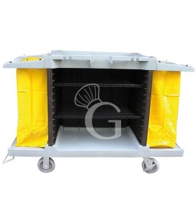 Carrito de limpieza con dos bolsas L 1500 mm x P 540 mm x A 990 mm