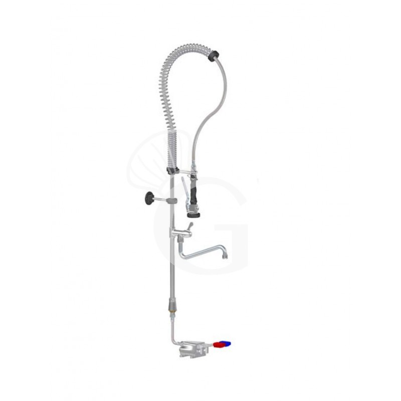 Grifo de ducha con mezclador y doble pedal
