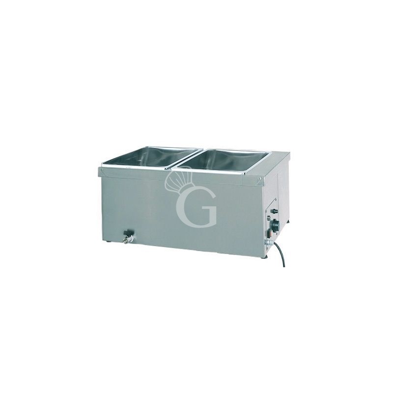Baño María 2 cubetas GN 1/1 L 780 mm x P 600 mm x A 320 mm 2000 W