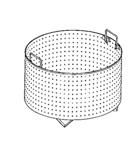 Escurridor de arroz para olla de 50 litros - agujeros de 5 mm de diámetro