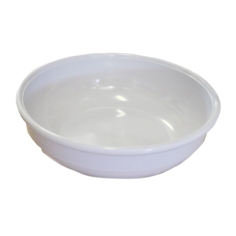 Cuenco de melamina pulida con un diámetro de 130 mm y una altura de 70 mm