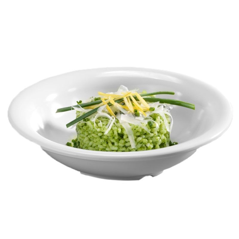 Cuenco grande de melamina extrafuerte con un diámetro de 190 mm y una altura de 50 mm