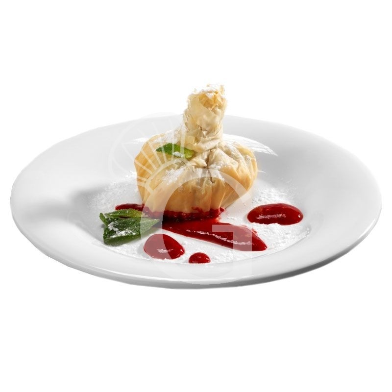 Plato plano de melamina blanca extrafuerte diámetro 235 mm