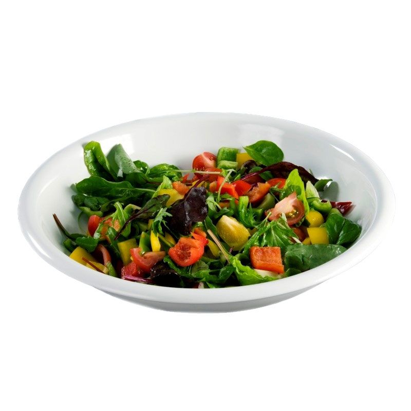 Cuenco redondo de melamina con un diámetro de 360 mm y una altura de 70 mm