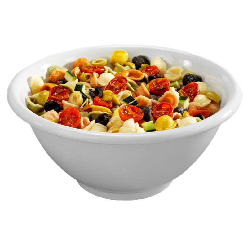 Cuenco redondo de melamina con un diámetro de 200 mm y una altura de 90 mm