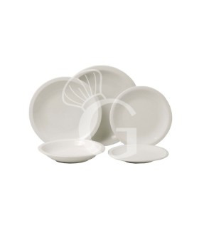 Plato hondo de porcelana con un diámetro de 208 mm