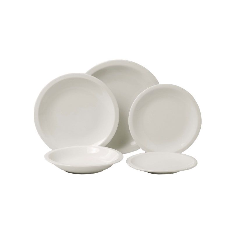 Plato hondo de porcelana con un diámetro de 208 mm