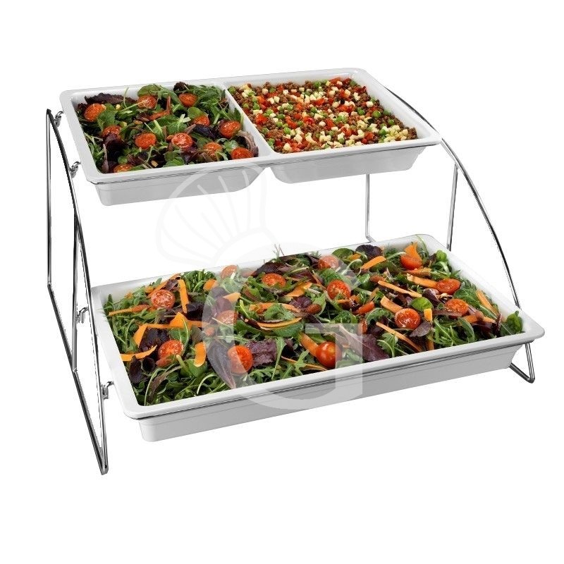 Expositor buffet de L 565 mm x P 525 mm x A 325 mm, apto para cubetas GN1/1.