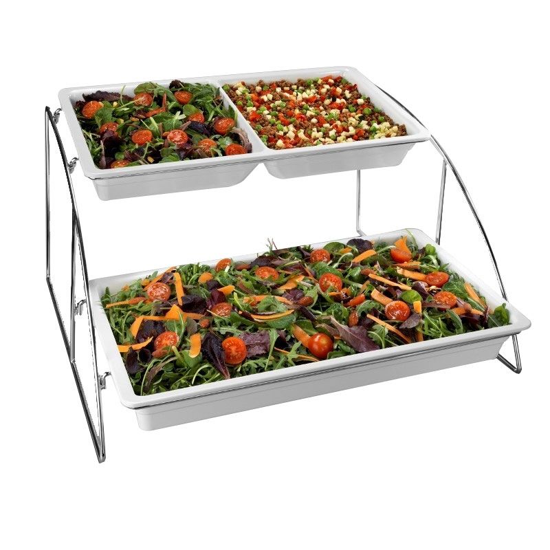 Expositor buffet de L 565 mm x P 525 mm x A 325 mm, apto para cubetas GN1/1.