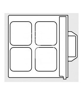 Molde para termoselladora 4 cavidades de dimensiones 180 mm x 135 mm
