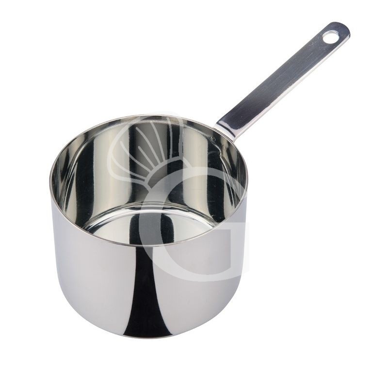Mini cazo alto de acero inoxidable diámetro 70 mm x A 35 mm Mini cazo alto de acero inoxidable diámetro 70 mm x A 35 mm