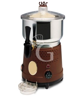Chocolatera eléctrica de acero inoxidable para cocinar y mantener 8 LT L 260 mm x P 320 mm x A 500 mm