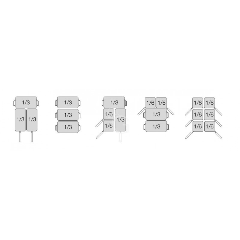 Cocedor de pasta eléctrico profesional en mueble cerrado 2 cubas - 40 LT + 40 LT - L 800 mm x P 900 mm x A 870 mm
