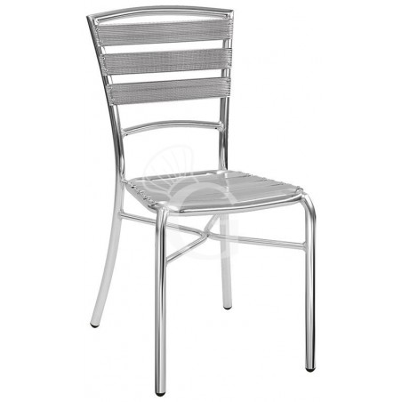 Silla Next con estructura, asiento y respaldo de aluminio anodizado y soldado Silla Next con estructura, asiento y respaldo de aluminio anodizado y soldado