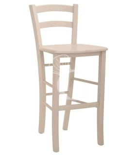 Taburete Goal con estructura y asiento de madera