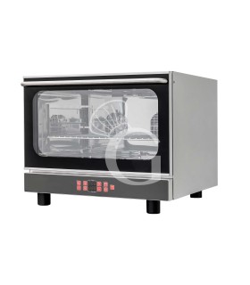 Horno eléctrico de convección para pastelería, humidificador y grill, control electrónico, 4 bandejas 600X400 mm