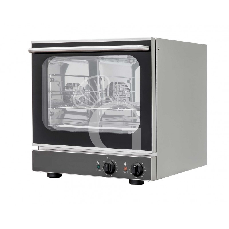 Horno eléctrico de convección para cruasanes, puerta abatible, controles mecánicos, 4 bandejas GN 2/3, potencia 3,3 kw