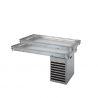 Bandeja refrigerada estática de acero inoxidable de 2 niveles - dimensiones L 2110 x P 640 x A 570 mm