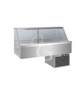 Vitrina refrigerada para sándwiches 1 estante con unidad de refrigeración - L 1200 mm